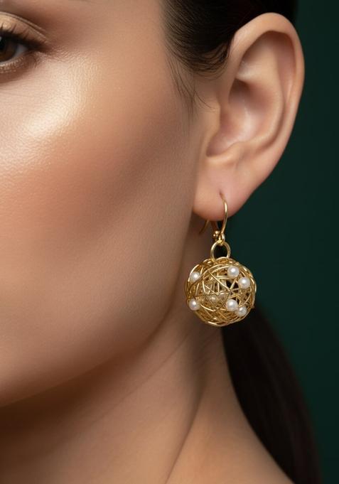 Golden Stainless Earrings Set