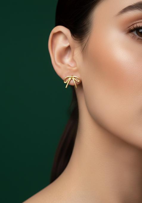 Golden Stainless Earrings Set