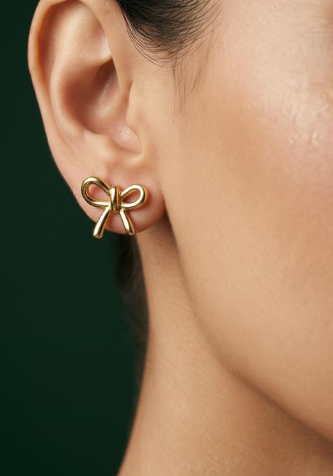 Golden Stainless Earrings Set