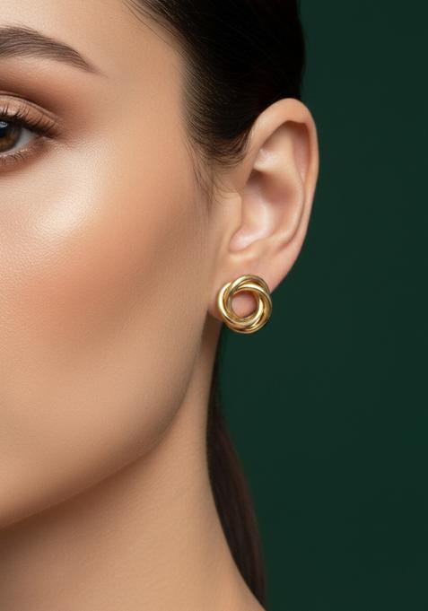 Golden Stainless Earrings Set