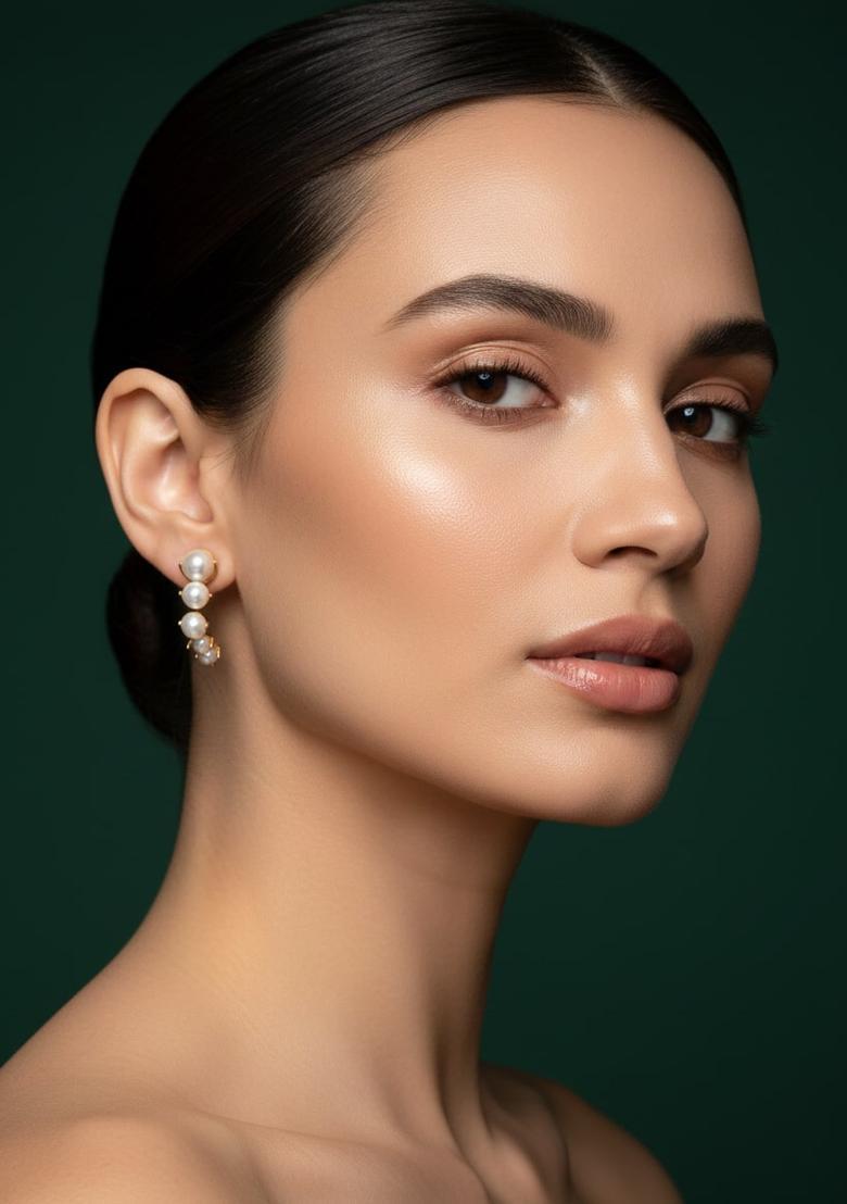 Golden Stainless Earrings Set - Indya