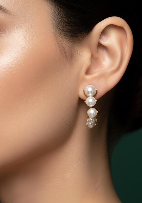 Golden Stainless Earrings Set