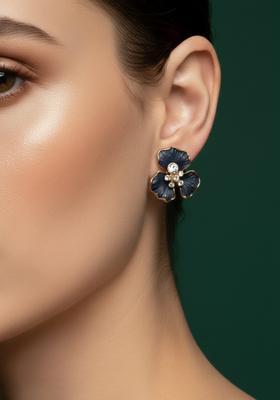 Black Stainless Earrings Set