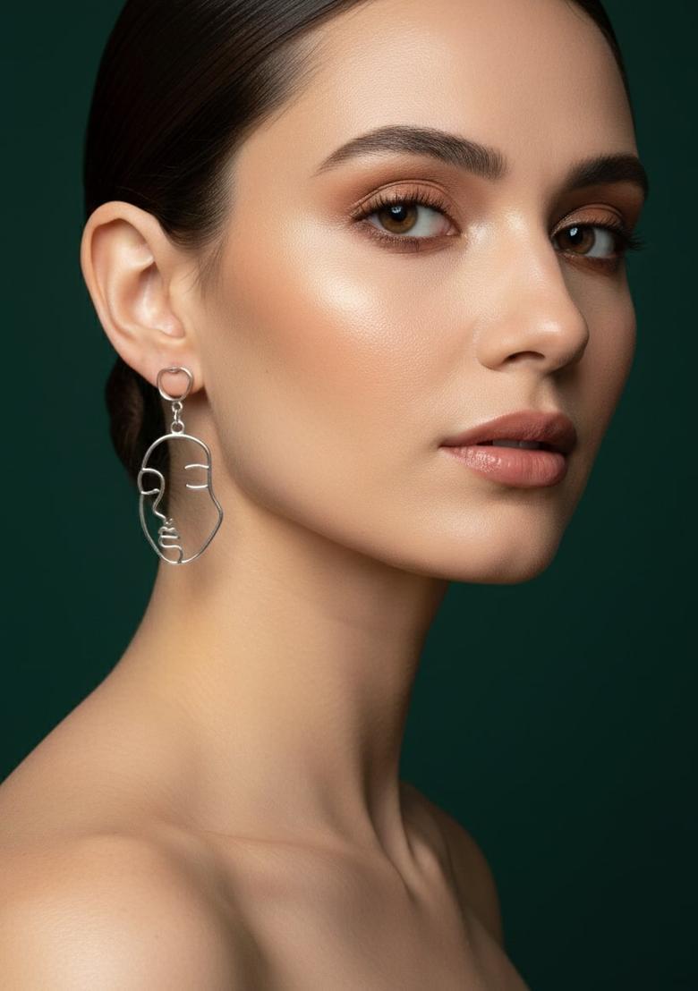 Golden Stainless Earrings Set - Indya
