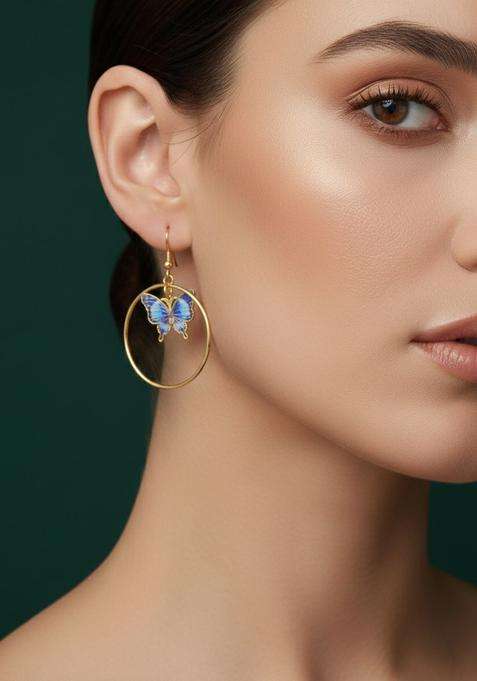 Golden Stainless Earrings Set