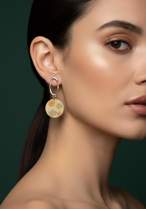 Golden Stainless Earrings Set