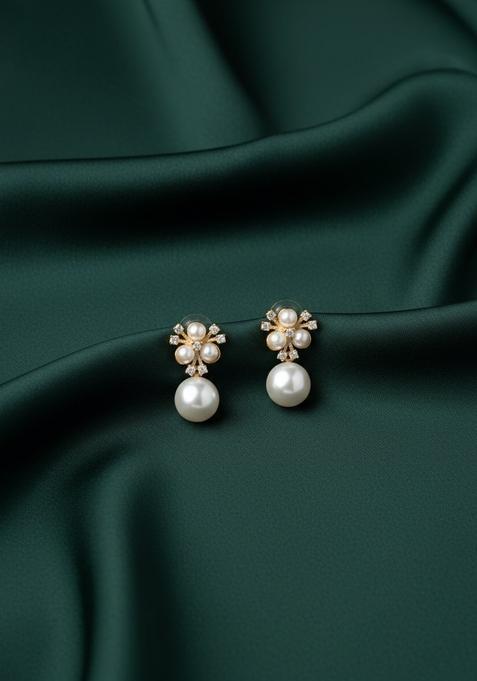 Golden Stainless Earrings Set