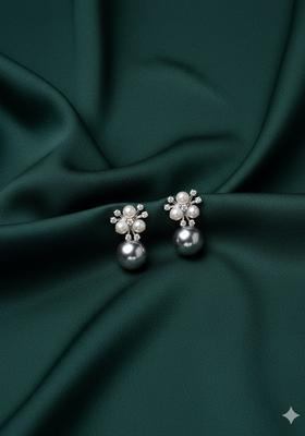 Silver Stainless Earrings Set