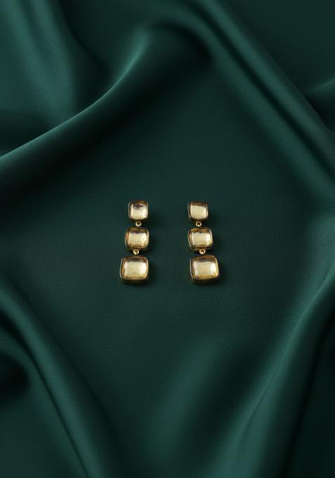 Golden Stainless Earrings Set