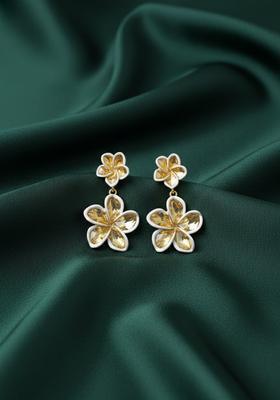 Golden Stainless Earrings Set