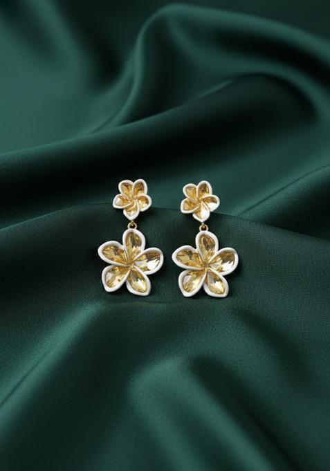 Golden Stainless Earrings Set