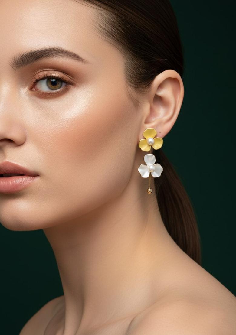 Multicolor Stainless Earrings Set - Indya