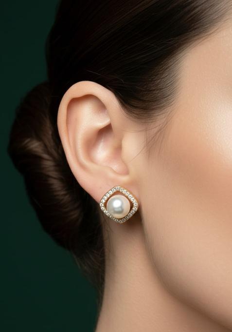 Golden Stainless Earrings Set
