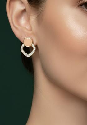 Golden Stainless Earrings Set