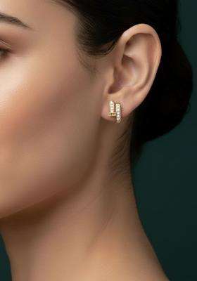 Golden Stainless Earrings Set