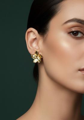Golden Stainless Earrings Set