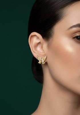 Golden Stainless Earrings Set