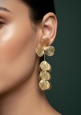 Golden Stainless Earrings Set
