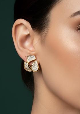 Golden Stainless Earrings Set