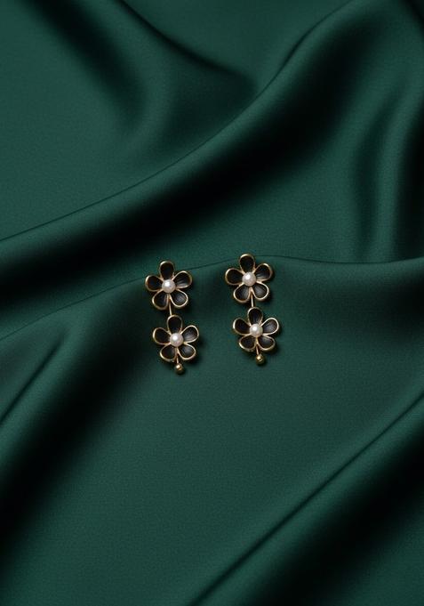 Black Stainless Earrings Set