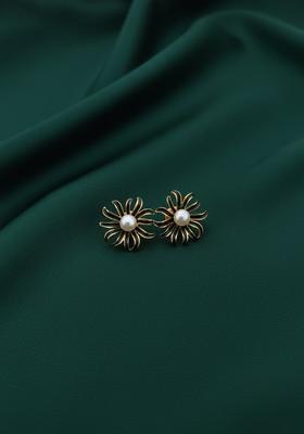 Golden Stainless Earrings Set