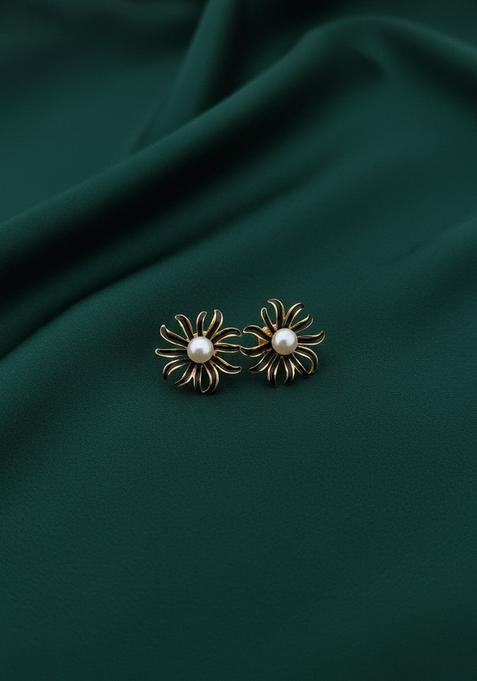 Golden Stainless Earrings Set