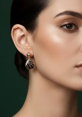 Golden Stainless Earrings Set