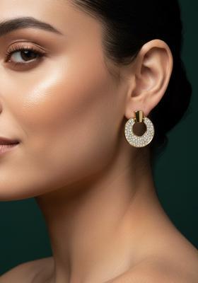 Golden Stainless Earrings Set