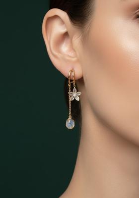 Golden Stainless Earrings Set