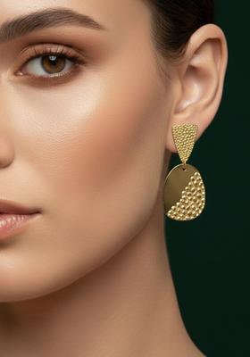 Golden Stainless Earrings Set