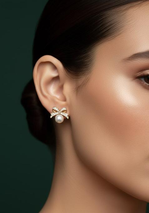 Golden Stainless Earrings Set