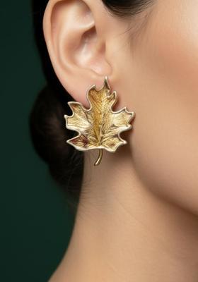 Golden Stainless Earrings Set