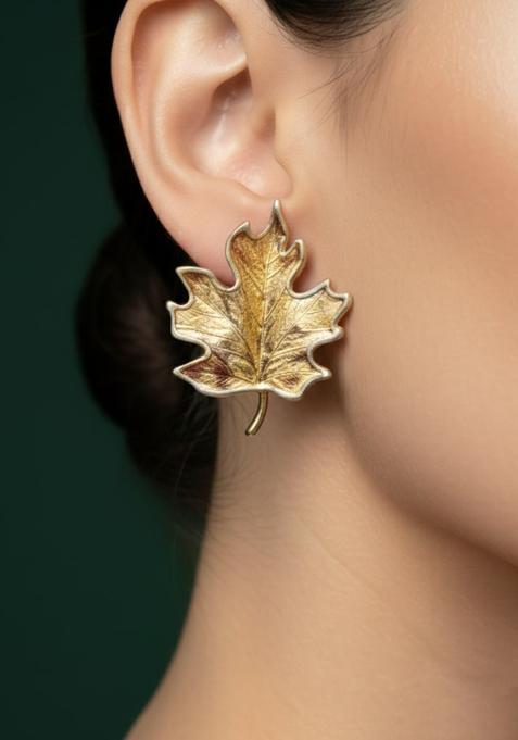 Golden Stainless Earrings Set
