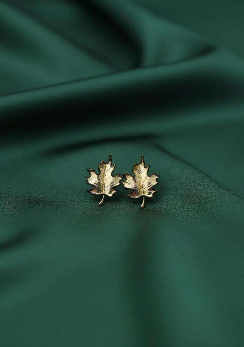 Golden Stainless Earrings Set - Indya