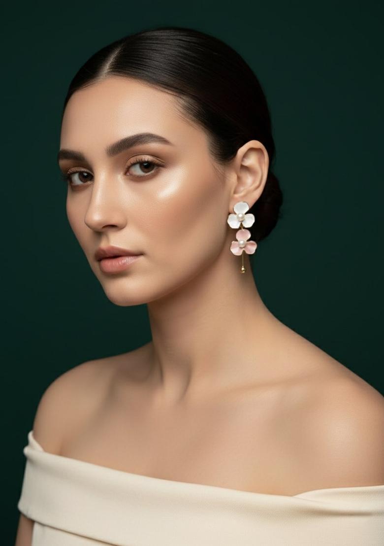 Multicolor Stainless Earrings Set - Indya