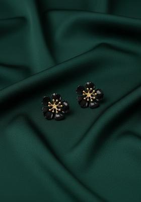 Black Stainless Earrings Set