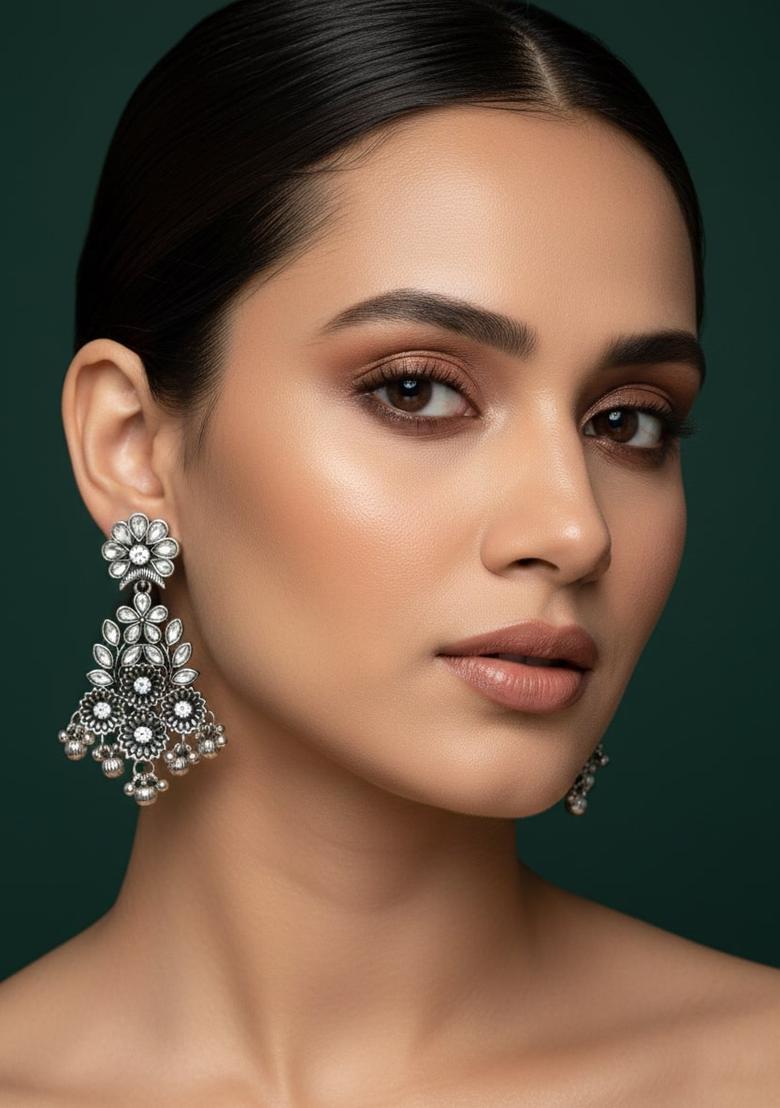 Golden Stainless Earrings Set - Indya