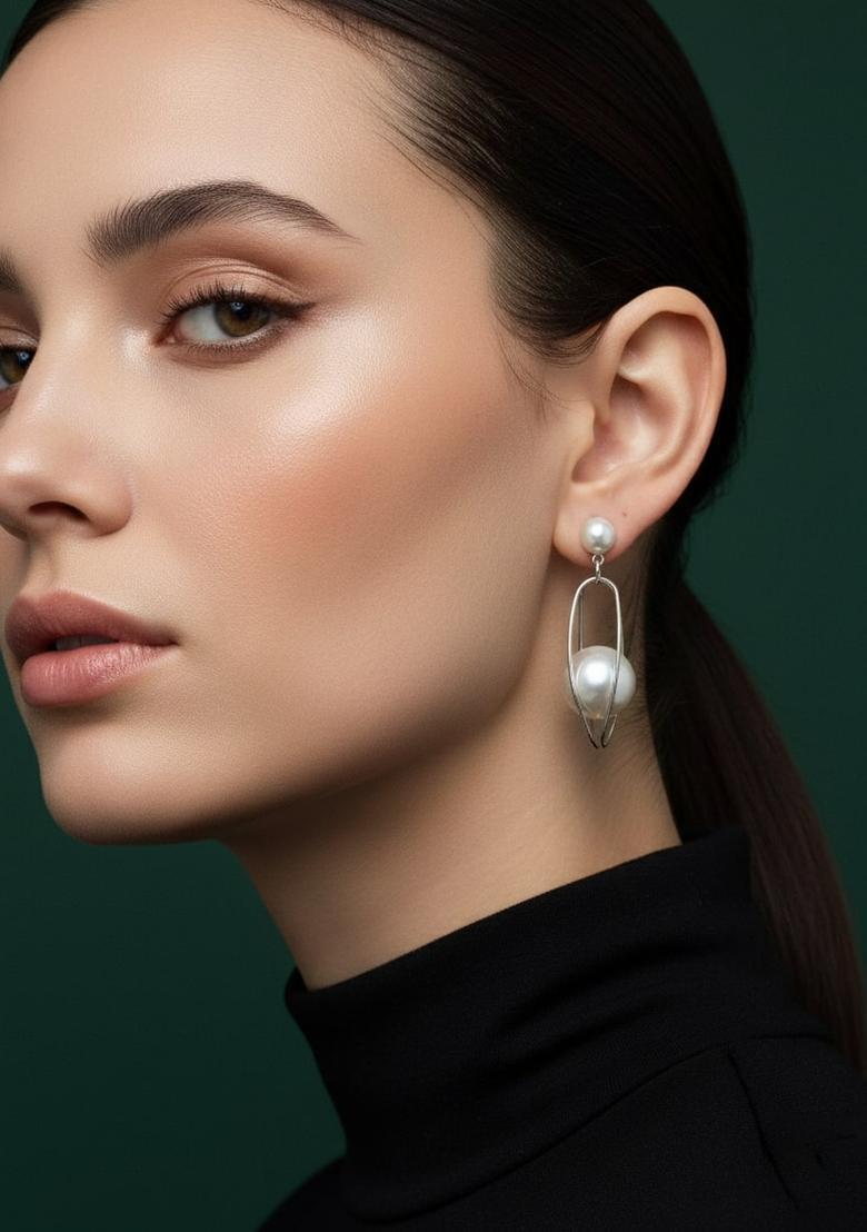 Golden Stainless Earrings Set - Indya