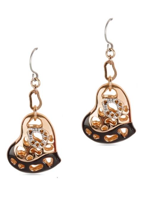 Golden Alloy Earrings