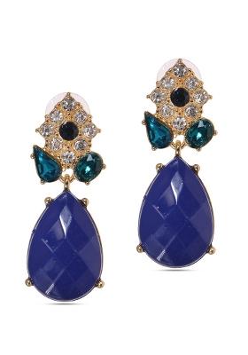 Blue Alloy Earrings
