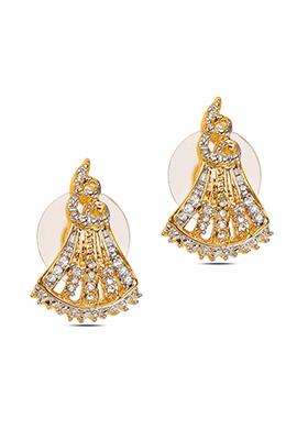 White Alloy Earrings