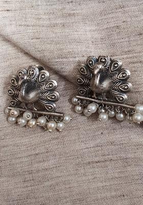 Silver Brass Earrings