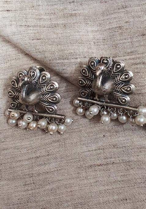 Silver Brass Earrings
