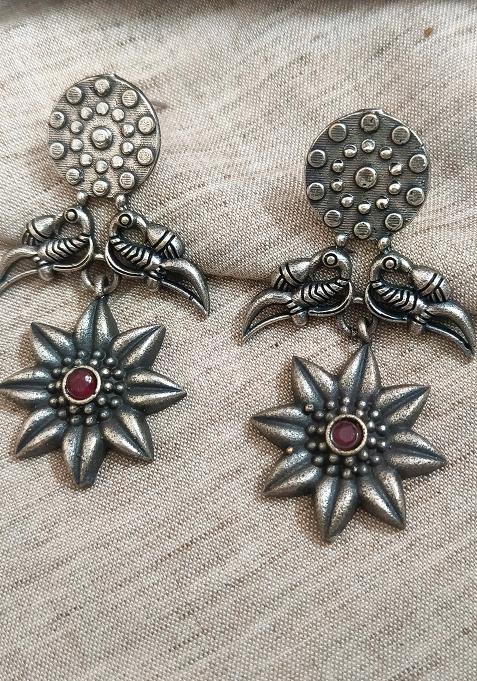 Silver Brass Earrings