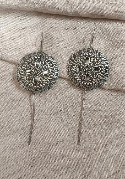 Silver Brass Earrings