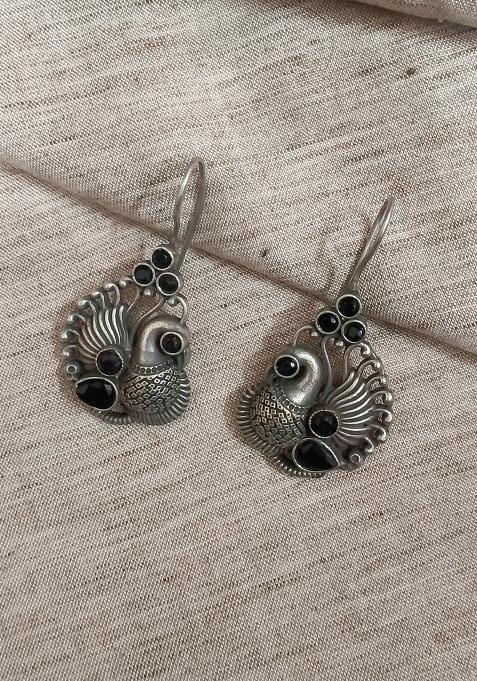 Silver Brass Earrings