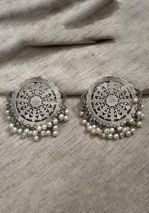 Silver Brass Earrings