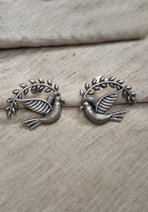Silver Brass Earrings