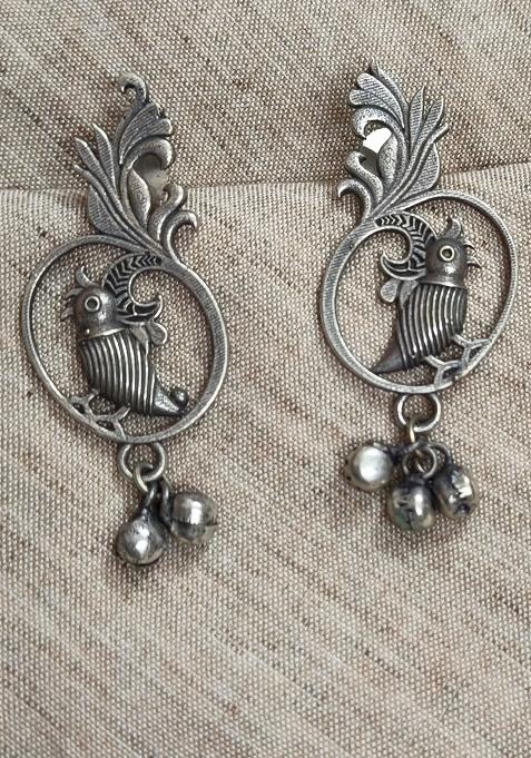 Silver Brass Earrings
