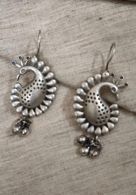 Silver Brass Earrings